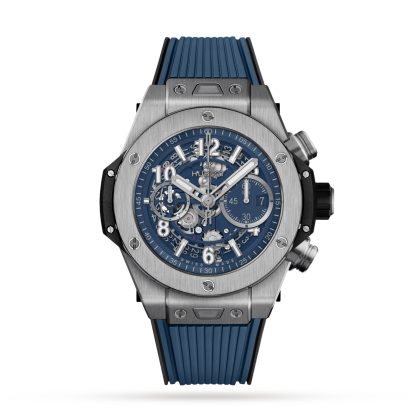 replika Hublot Big Bang Unico Titanium Blue 44mm herreur 421.NX.5170.RX