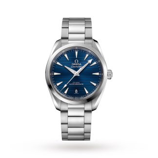 replika Omega Seamaster Aqua Terra 150M herreur med blå urskive 38 mm automatisk Co Axial herreur O22010382003001