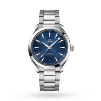 replika Omega Seamaster Aqua Terra 150M herreur med blå urskive 41 mm automatisk Co Axial-ur O22010412103001