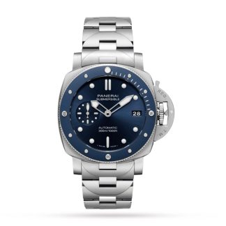 replika Panerai Submersible Blu Notte 42 mm herreur PAM01068