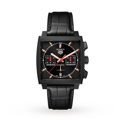 replika TAG Heuer Monaco Dark Lord 39mm herreur CBL2180.FC6497